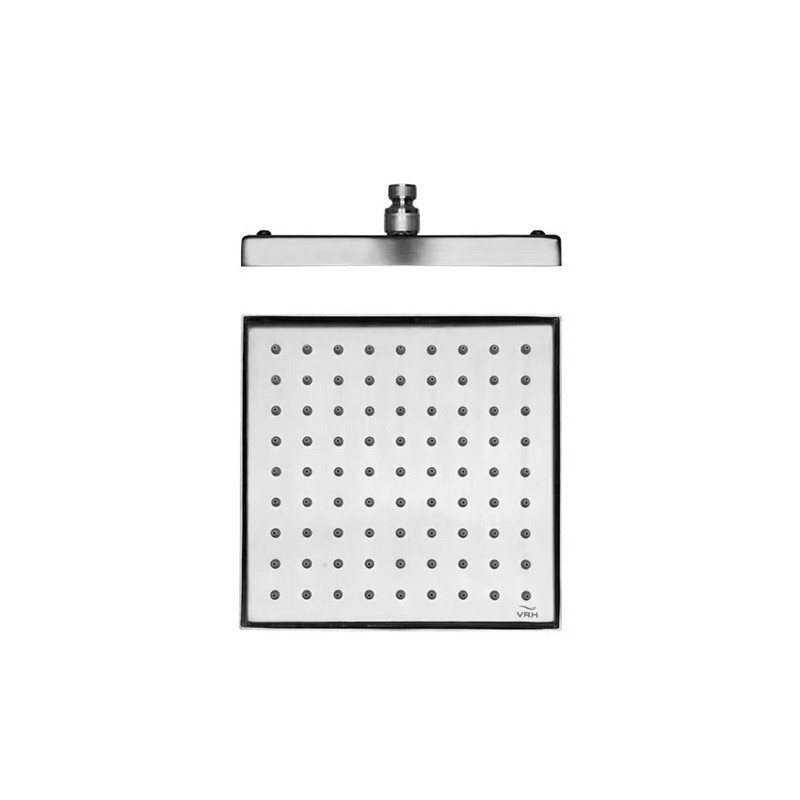 Square shower head, 203 x 203 mm.